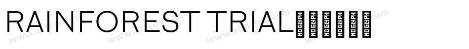 RAINFOREST TRIAL字体转换